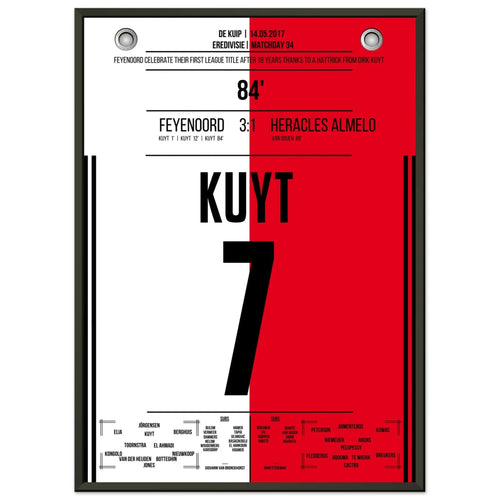 Kuyt hat-trick for Feyenoord's first championship title in 18 years
