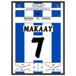 La Coruna's erster Meistertitel in 2000 50x70-cm-20x28-Schwarzer-Aluminiumrahmen