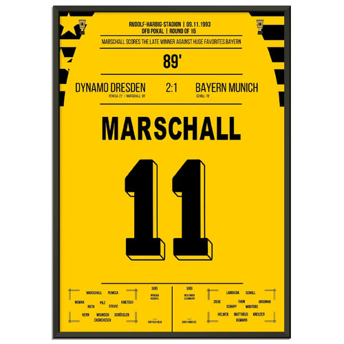 Cup sensation by Marschall - Dresden defeated Bayern in the cup round of 16 in 1993
