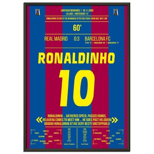 Ronaldinho's solo goal at the Bernabeu in 2005