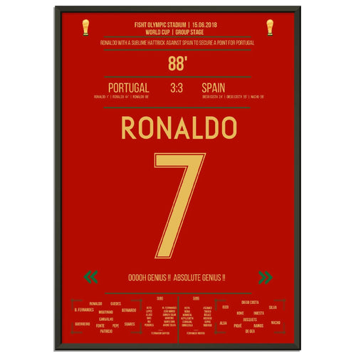 Ronaldo's hat-trick earns Portugal a point against Spain at the 2018 World Cup