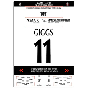 Ryan Giggs legendäres Tor im FA Cup Halbfinal-Triumph gegen Arsenal in 1999 