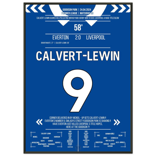 Calvert-Lewin scores to win the Merseyside derby