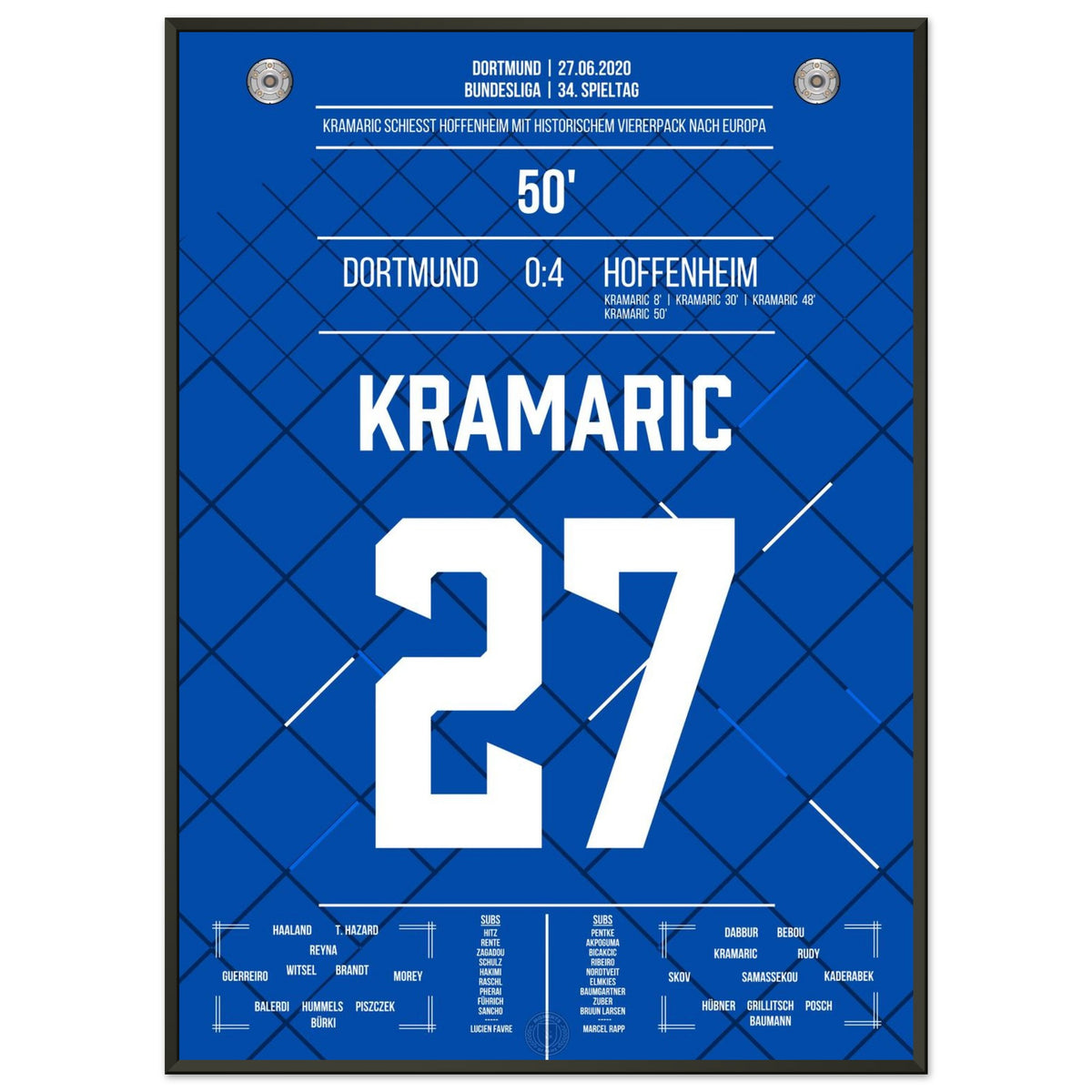 Kramaric shoots Hoffenheim into Europe with a historic four-pack