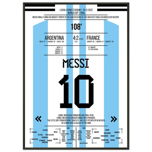 Messi makes himself immortal by winning the 2022 World Cup