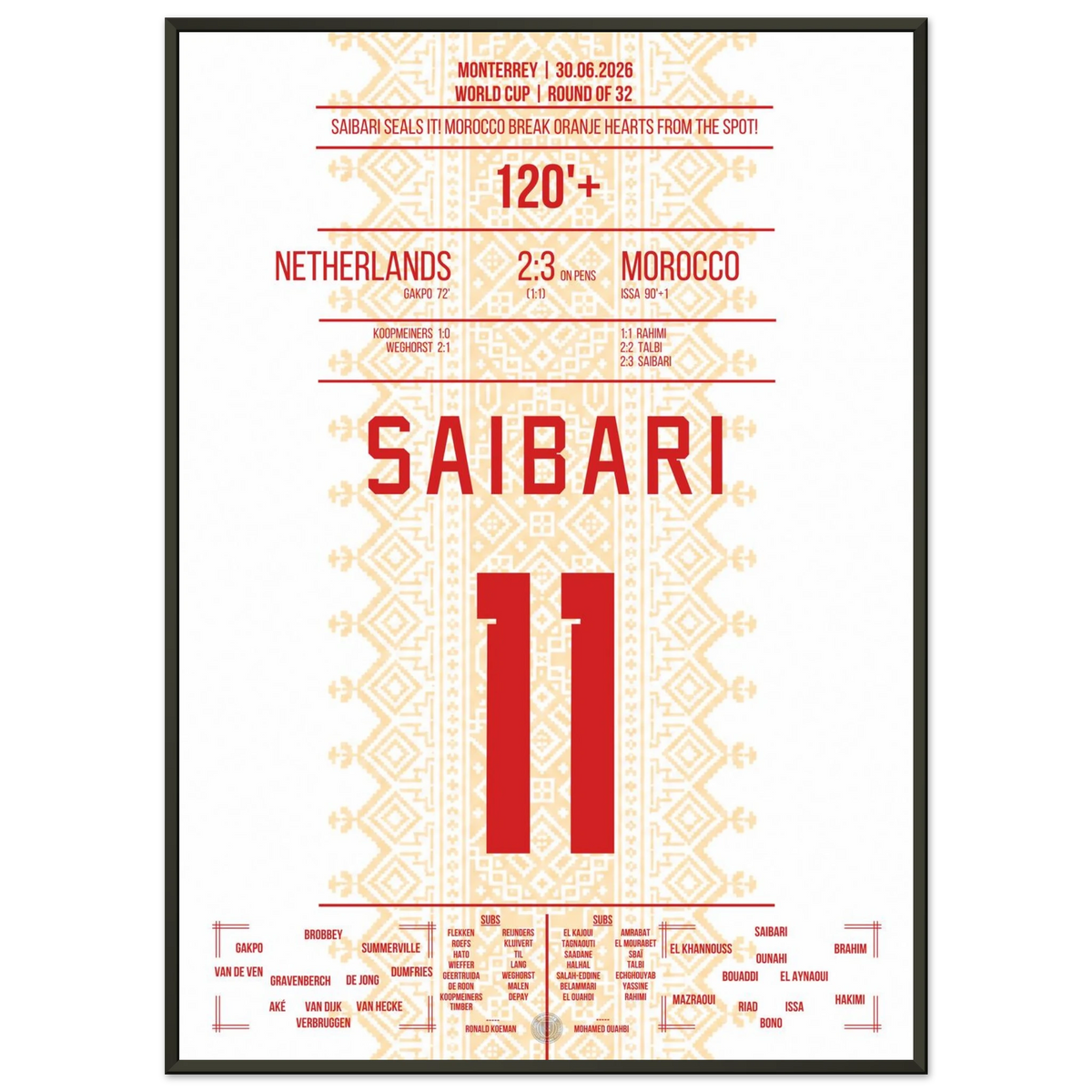 Saibari transformed! Morocco wins the penalty drama and advances to the round of 16