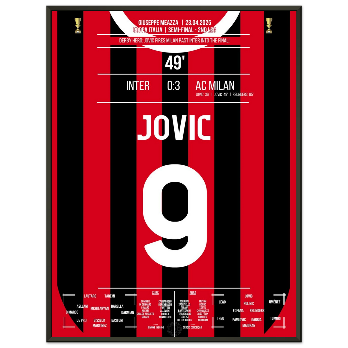 Jovic scores twice to win the derby and reach the cup final