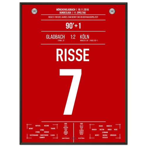 Risse's goal of the year 2016 in the derby against Mönchengladbach