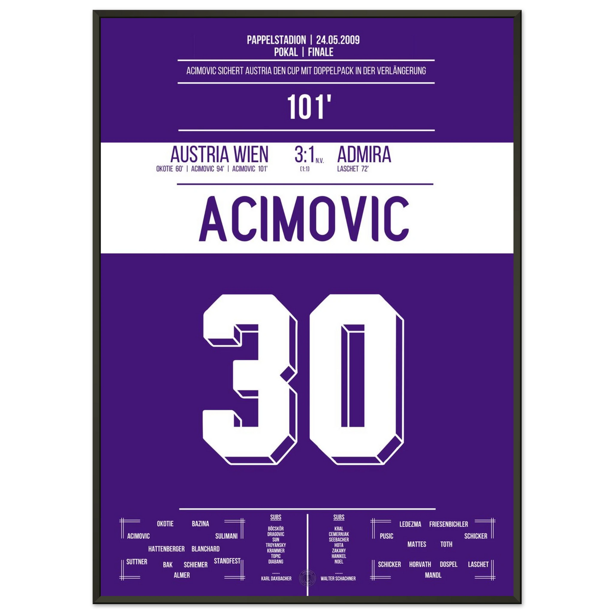 Acimovic scores Austria a brace in extra time to win the cup