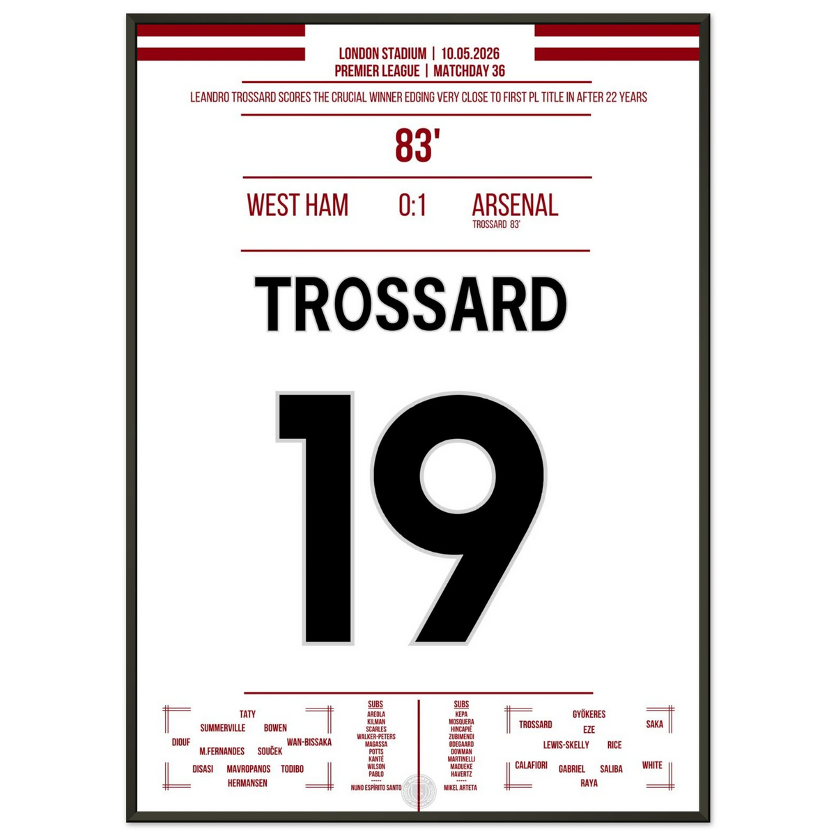 Trossard's late winner at West Ham