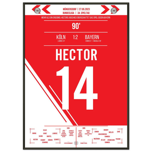 A Cologne chapter ends: Hector says goodbye - and all of Cologne stands still