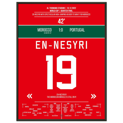 En-Nesyri header goal in Morocco's semi-final against Portugal