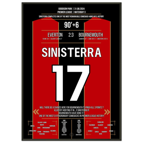 Sinisterra später Siegtreffer bei epischen Comeback-Sieg für die Cherries