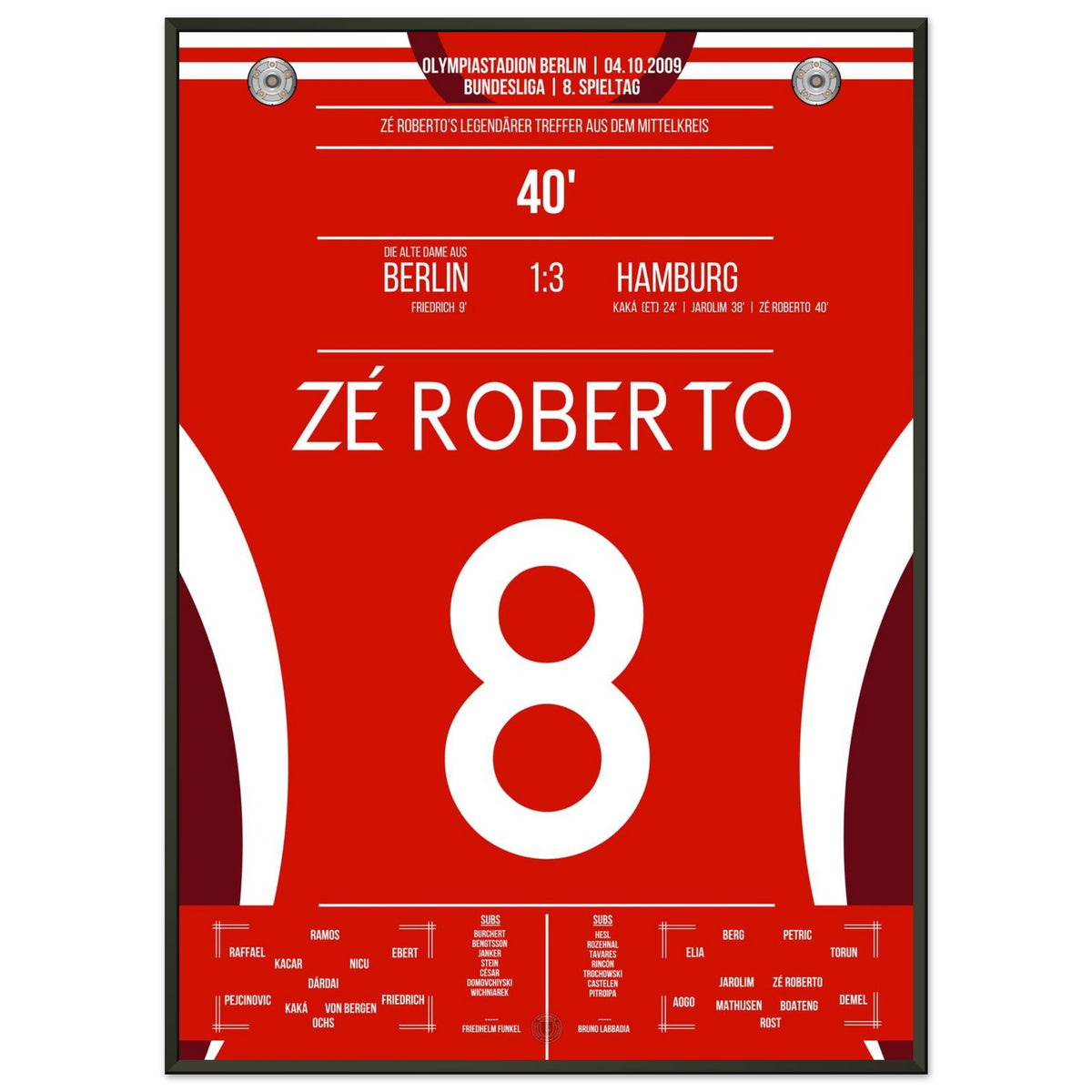 Zé Roberto's Traumtor aus der Distanz im Berliner Olympiastadion