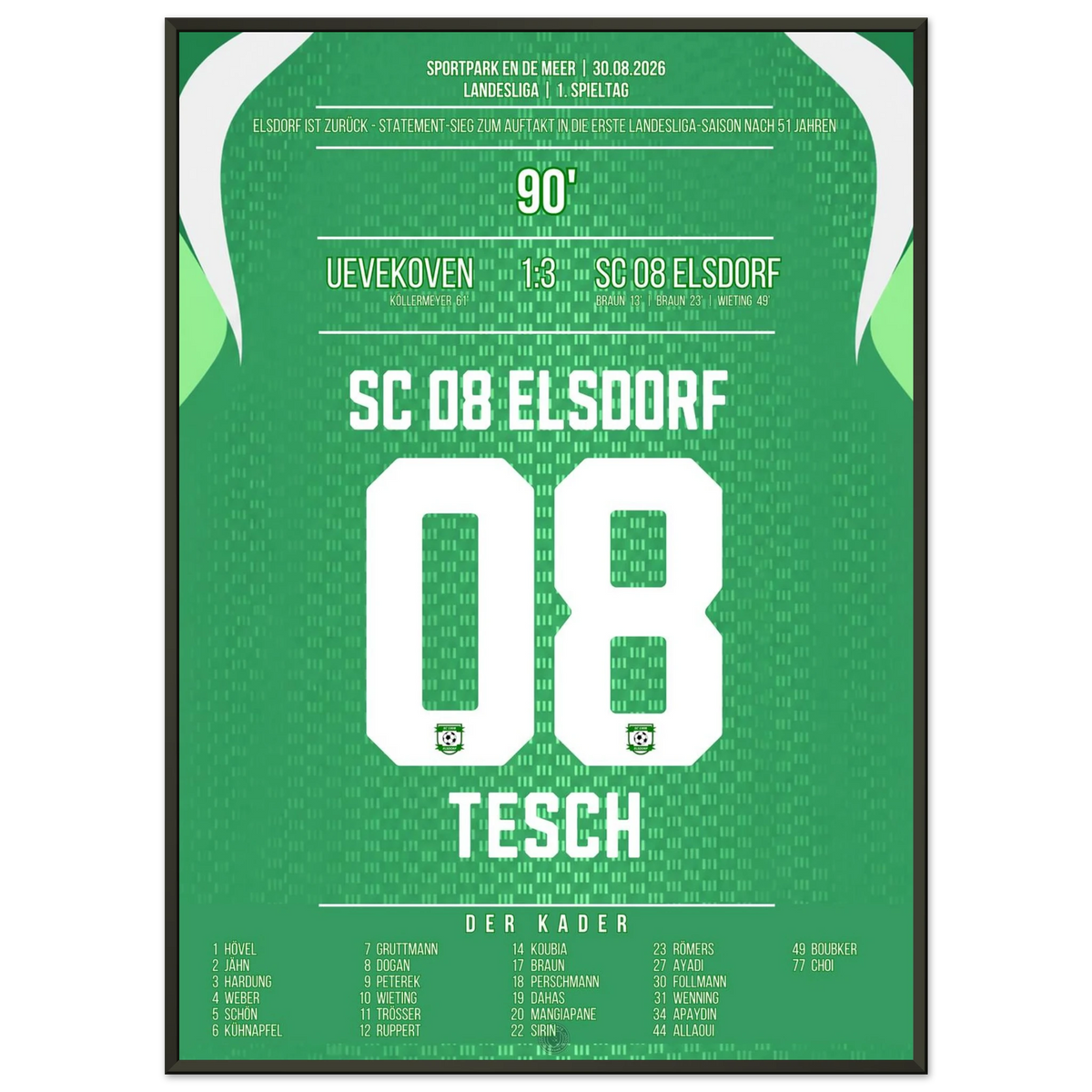 Elsdorf claim their first win in the Landesliga after 51 years