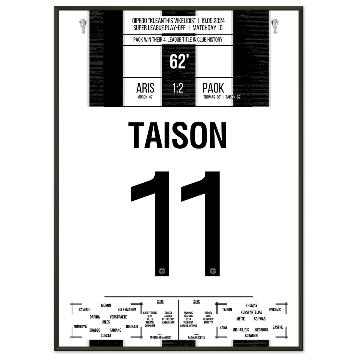 Taison shoots PAOK to the fourth championship in club history