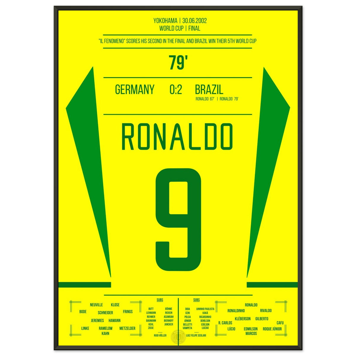 Ronaldo Il Fenomeno brace for Brazil 2002 World Cup final against Germany