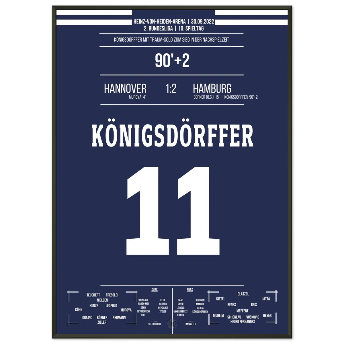 Königsdörffer's world-class solo for the winning goal in Hanover