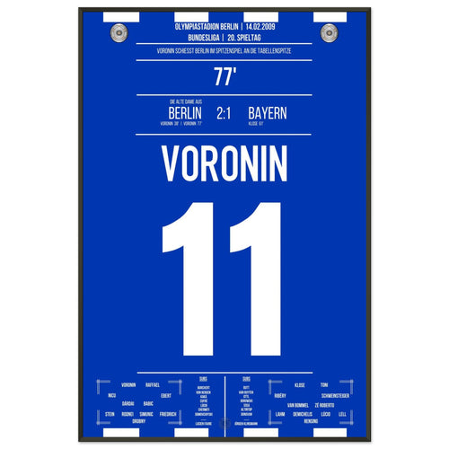 Voronin's goal to take the league lead against Bayern in 2009