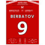 Berbatov-Hattrick versenkt die Reds im Derby 2010 30x40-cm-12x16-Ohne-Rahmen
