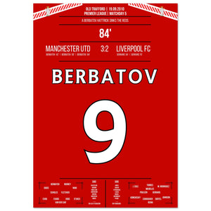 Berbatov-Hattrick versenkt die Reds im Derby 2010 
