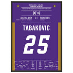 Hattrick von Tabakovic im 340. Wiener Derby 50x70-cm-20x28-Schwarzer-Aluminiumrahmen