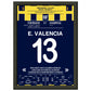 Viererpack von Enner Valencia gegen Kasimpasa in 2023 A4-21x29.7-cm-8x12-Schwarzer-Aluminiumrahmen