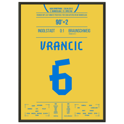 Vrancic free kick goal for promotion to the Bundesliga in 2013
